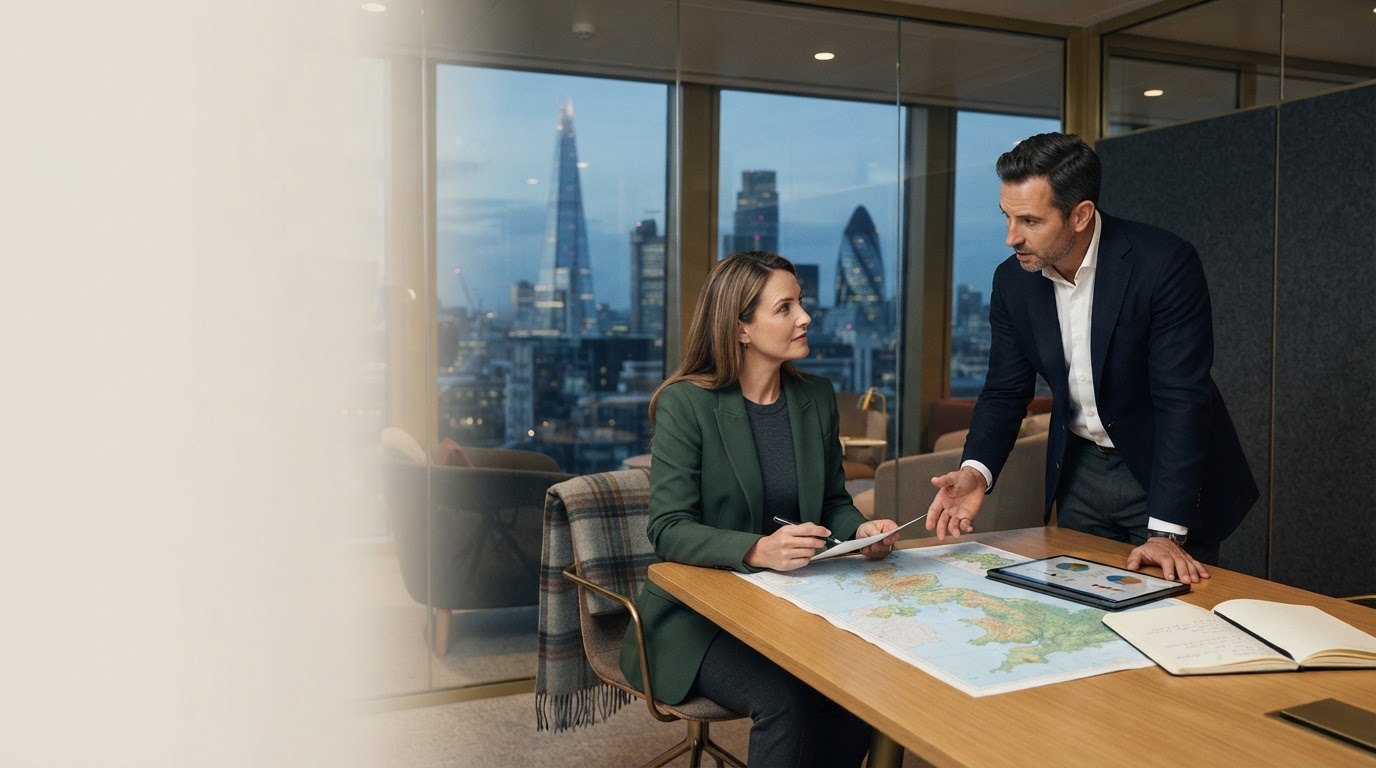 Noble Meritandor data analysis workspace representing predictive capital intelligence
